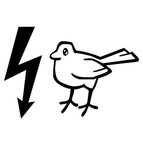⚡🐦 Emoji Domain black and white Symbola rendering